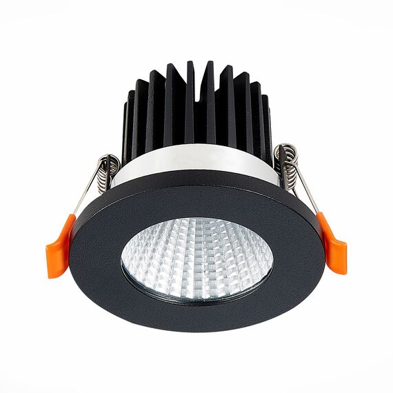 ST LUCE ST704.448.10 Светильник встраиваемый. Черный LED 1*10W 4000K 900Lm Ra>90 38° IP20 D80xH60 170-240V, изображение 5