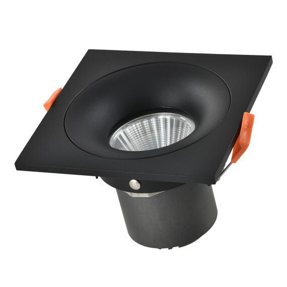 ST LUCE ST259.448.10 Светильник встраиваемый. Черный LED 1*10W 4000K 700Lm Ra>90 60° IP44 L100xW100xH66 85-265V