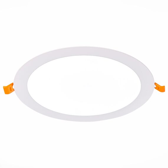 ST LUCE ST209.548.18 Светильник встраиваемый. Белый LED 1*18W 4000K 1 350Lm Ra80 110° IP20 D225xH8 90-265V