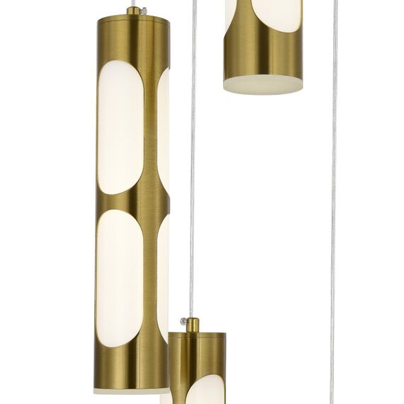 ST LUCE SL6237.303.05 Светильник подвесной ST-Luce латунь/белый LED 5*6W 4000K, изображение 3