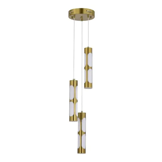 ST LUCE SL6237.303.03 Светильник подвесной ST-Luce латунь/белый LED 3*6W 4000K, изображение 2