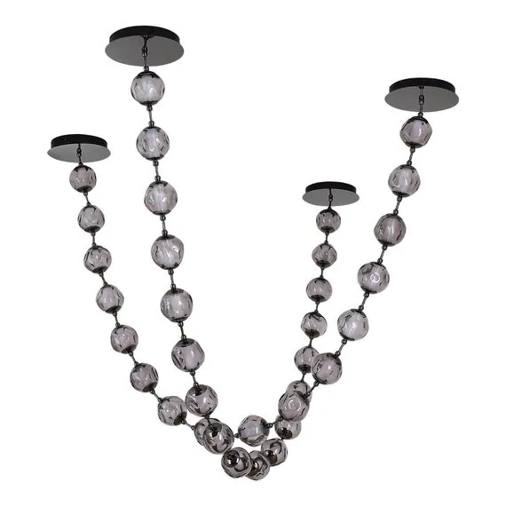 ST LUCE SL6520.403.16 Светильник подвесной ST-Luce черный жемчуг/прозрачно-дымчатый LED 1*80W 4000K, изображение 7