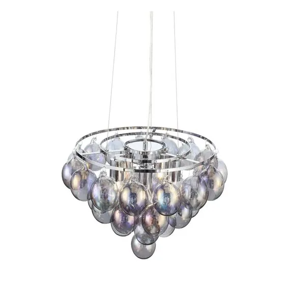 ST LUCE SL432.703.05 Люстра подвесная ST-Luce Хром/Перламутровый E27 5*60W, изображение 6