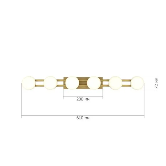 ST LUCE SL6610.201.06 Светильник настенный ST-Luce золотистый/белый LED 1*12W 4000K, изображение 5