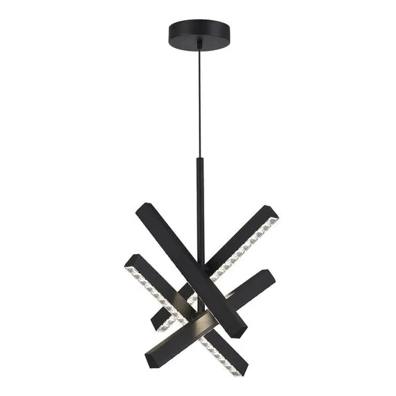 ST LUCE SL1018.413.04 Светильник подвесной ST-Luce черный/прозрачный LED 4*43W 4000K, изображение 3