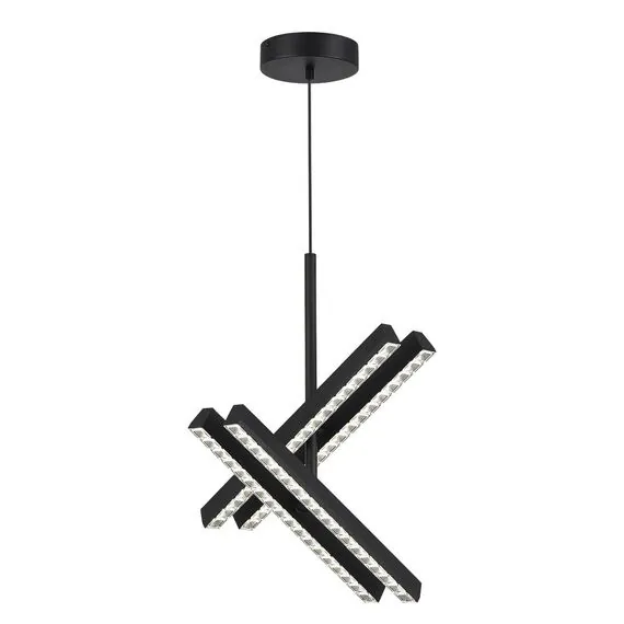 ST LUCE SL1018.413.04 Светильник подвесной ST-Luce черный/прозрачный LED 4*43W 4000K, изображение 4