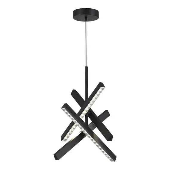 ST LUCE SL1018.413.04 Светильник подвесной ST-Luce черный/прозрачный LED 4*43W 4000K