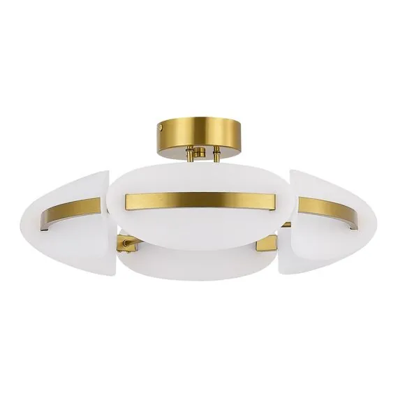 ST LUCE SL1304.302.45 Светильник потолочный ST-Luce латунь/белый LED 1*45W 3000K, изображение 2