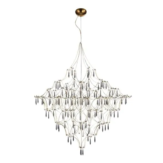 ST LUCE SL6601.203.114 Светильник подвесной ST-Luce Золотистый/Прозрачный LED 114*0,5W 3000K