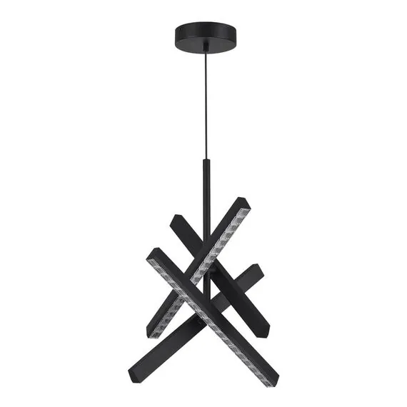 ST LUCE SL1018.413.04 Светильник подвесной ST-Luce черный/прозрачный LED 4*43W 4000K, изображение 2