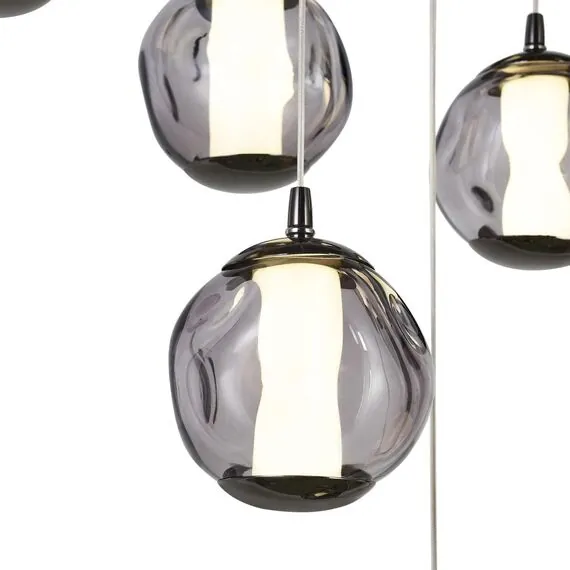 ST LUCE SL6520.403.13 Светильник подвесной ST-Luce черный жемчуг/прозрачно-дымчатый LED 1*65W 4000K, изображение 4