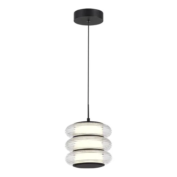 ST LUCE SL6239.403.03 Светильник подвесной ST-Luce черный/прозрачный LED 1*16W 3000K