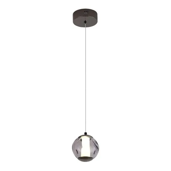 ST LUCE SL6520.403.01 Светильник подвесной ST-Luce черный жемчуг/прозрачно-дымчатый LED 1*5W 4000K