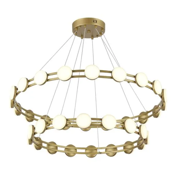 ST LUCE SL6610.203.36 Светильник подвесной ST-Luce золотистый/белый LED 1*70W 4000K, изображение 3