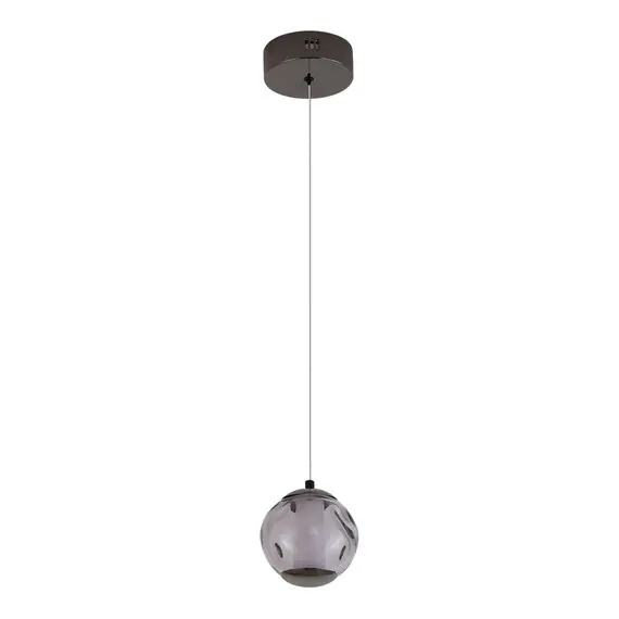 ST LUCE SL6520.403.01 Светильник подвесной ST-Luce черный жемчуг/прозрачно-дымчатый LED 1*5W 4000K, изображение 2