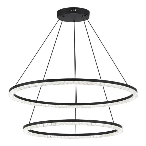 ST LUCE SL1018.403.02 Светильник подвесной ST-Luce черный/прозрачный LED 2*96W 4000K