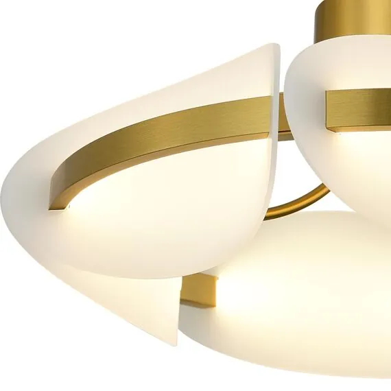 ST LUCE SL1304.302.45 Светильник потолочный ST-Luce латунь/белый LED 1*45W 3000K, изображение 3