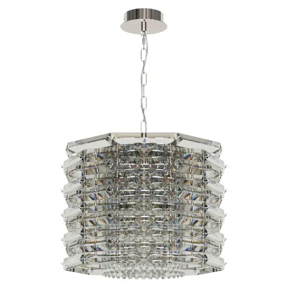 ST LUCE SL6137.103.08 Светильник подвесной ST-Luce никель/прозрачный E14 8*40W, изображение 2