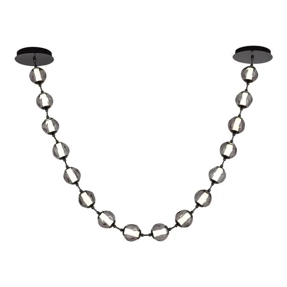 ST LUCE SL6520.403.16 Светильник подвесной ST-Luce черный жемчуг/прозрачно-дымчатый LED 1*80W 4000K, изображение 3