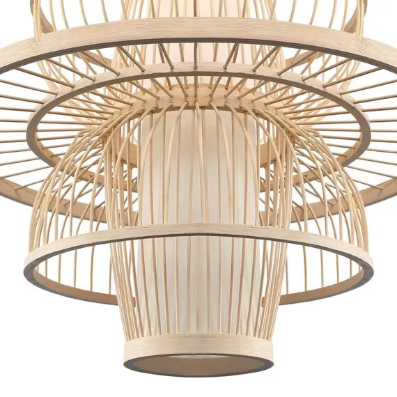 ST LUCE SL6241.513.01 Светильник подвесной ST-Luce Древесный/Белый E27 1*40W, изображение 4