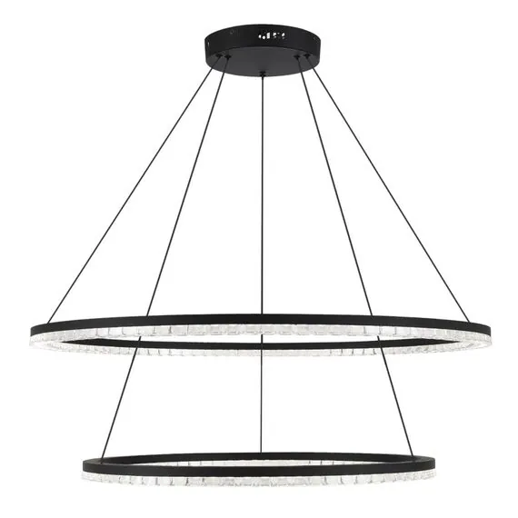 ST LUCE SL1018.403.02 Светильник подвесной ST-Luce черный/прозрачный LED 2*96W 4000K, изображение 3