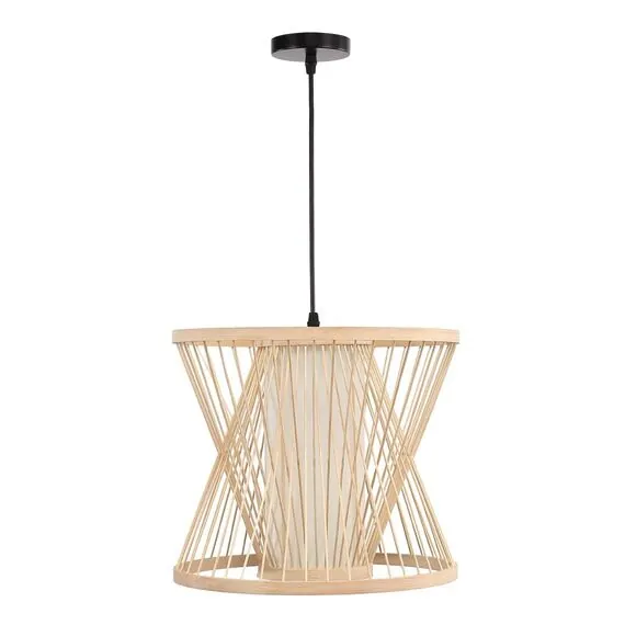 ST LUCE SL6241.503.01 Светильник подвесной ST-Luce Древесный/Белый E27 1*40W, изображение 2