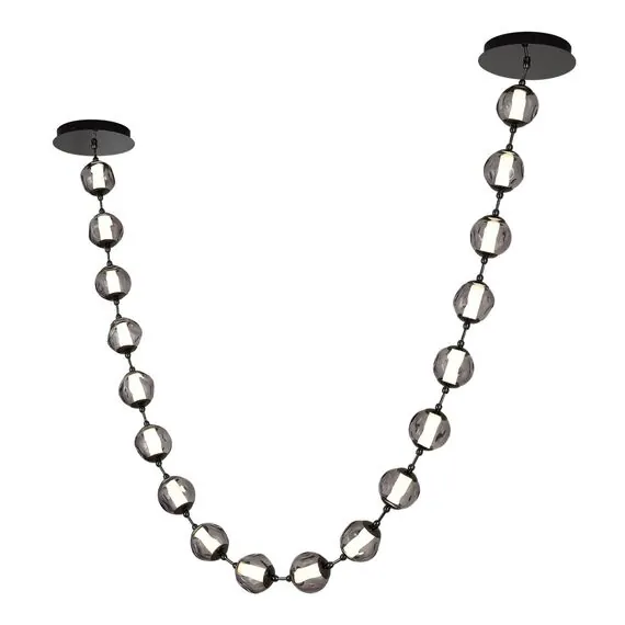 ST LUCE SL6520.403.18 Светильник подвесной ST-Luce черный жемчуг/прозрачно-дымчатый LED 1*90W 4000K