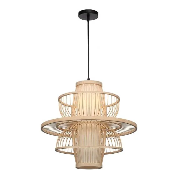 ST LUCE SL6241.513.01 Светильник подвесной ST-Luce Древесный/Белый E27 1*40W, изображение 3