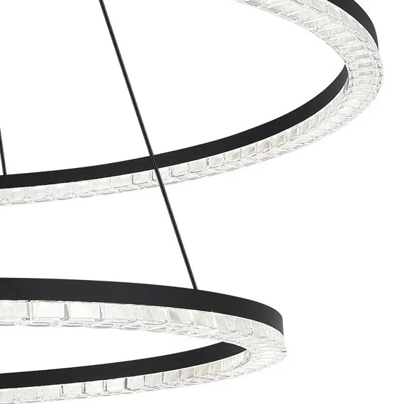 ST LUCE SL1018.403.02 Светильник подвесной ST-Luce черный/прозрачный LED 2*96W 4000K, изображение 4