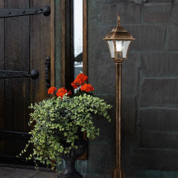 ST LUCE SL082.215.01 Светильник уличный наземный ST-Luce Бронза/Бронза, Прозрачный E27 1*60W DOMENICO, изображение 5