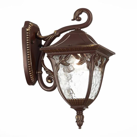ST LUCE SL083.701.01 Светильник уличный настенный ST-Luce Кофейный/Кофейный, Прозрачный E27 1*60W CHIANI, изображение 4