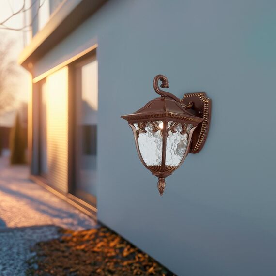 ST LUCE SL083.701.01 Светильник уличный настенный ST-Luce Кофейный/Кофейный, Прозрачный E27 1*60W CHIANI, изображение 6