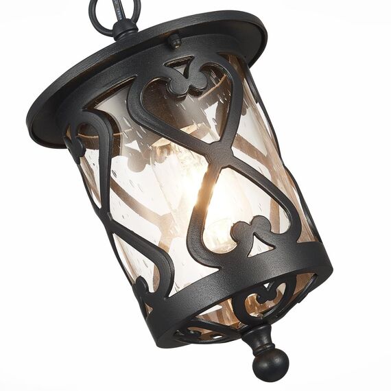 ST LUCE SL085.403.01 Светильник уличный подвесной ST-Luce Черный/Черный, Прозрачный E27 1*60W LORNE, изображение 4