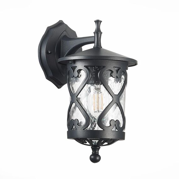 ST LUCE SL085.411.01 Светильник уличный настенный ST-Luce Черный/Черный, Прозрачный E27 1*60W LORNE, изображение 3