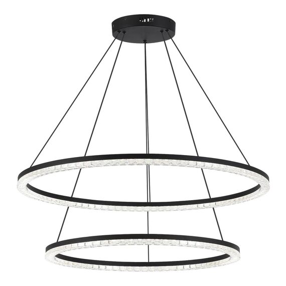 ST LUCE SL1018.403.02 Светильник подвесной ST-Luce черный/прозрачный LED 2*96W 4000K