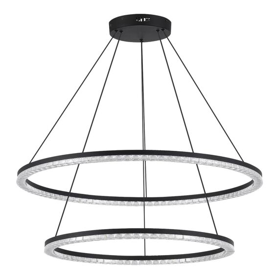 ST LUCE SL1018.403.02 Светильник подвесной ST-Luce черный/прозрачный LED 2*96W 4000K, изображение 2