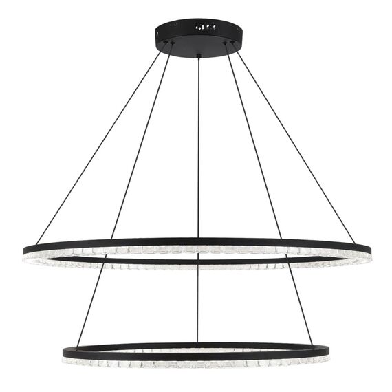 ST LUCE SL1018.403.02 Светильник подвесной ST-Luce черный/прозрачный LED 2*96W 4000K, изображение 3
