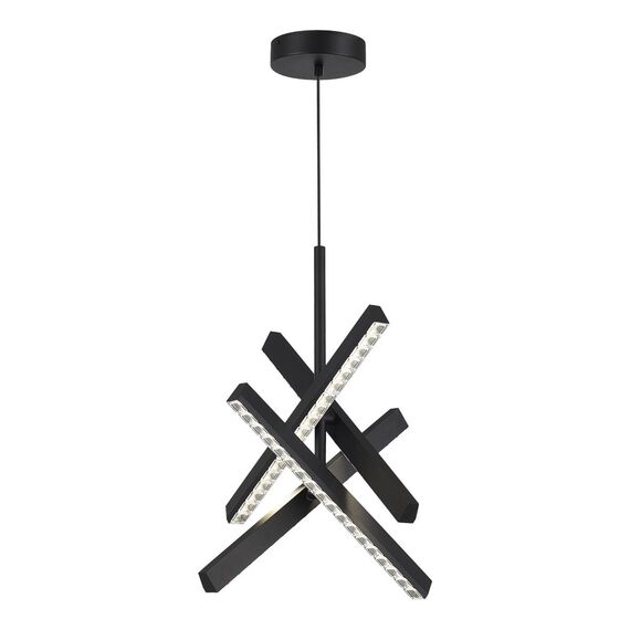 ST LUCE SL1018.413.04 Светильник подвесной ST-Luce черный/прозрачный LED 4*43W 4000K