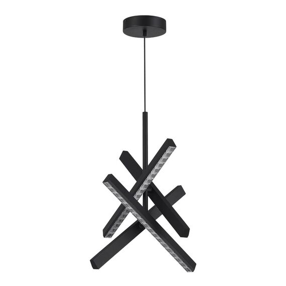 ST LUCE SL1018.413.04 Светильник подвесной ST-Luce черный/прозрачный LED 4*43W 4000K, изображение 2