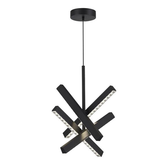 ST LUCE SL1018.413.04 Светильник подвесной ST-Luce черный/прозрачный LED 4*43W 4000K, изображение 3