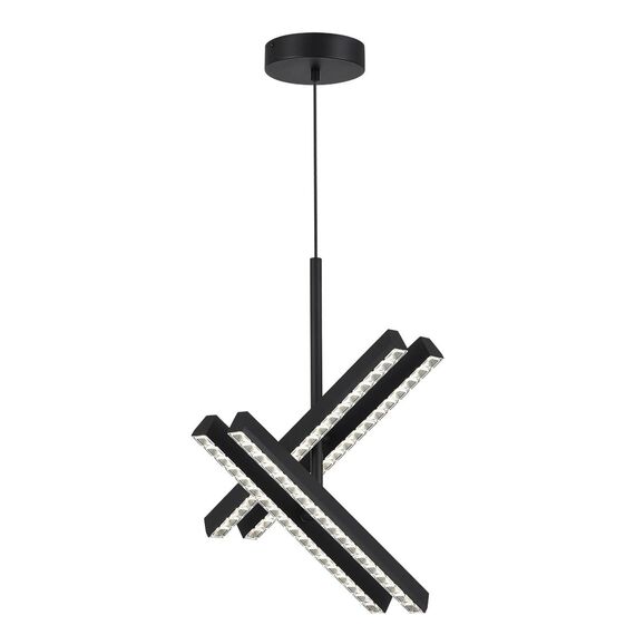ST LUCE SL1018.413.04 Светильник подвесной ST-Luce черный/прозрачный LED 4*43W 4000K, изображение 4