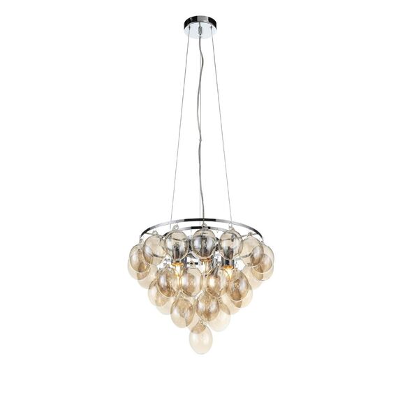 ST LUCE SL432.203.05 Светильник подвесной ST-Luce Хром/Коньячный E27 5*60W, изображение 3