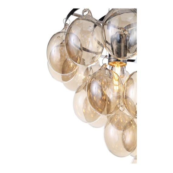 ST LUCE SL432.203.05 Светильник подвесной ST-Luce Хром/Коньячный E27 5*60W, изображение 4