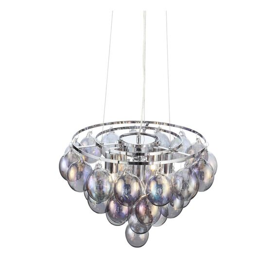 ST LUCE SL432.703.05 Люстра подвесная ST-Luce Хром/Перламутровый E27 5*60W, изображение 6
