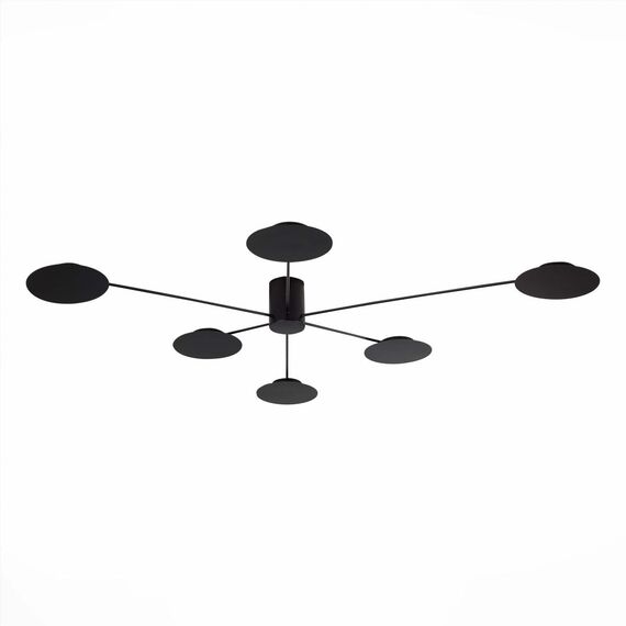 ST LUCE SL6006.402.06 Светильник потолочный Черный/Черный LED 6*5W 3000K