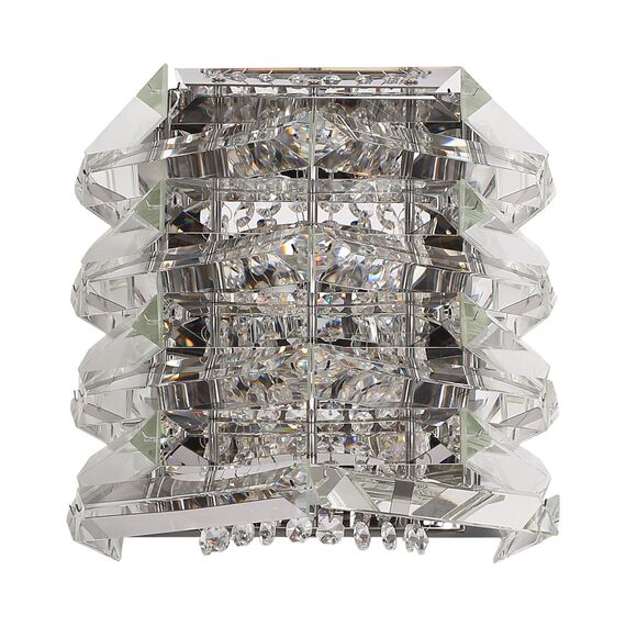 ST LUCE SL6137.101.02 Светильник настенный ST-Luce никель/прозрачный E14 2*40W, изображение 2
