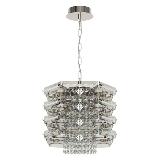 ST LUCE SL6137.103.04 Светильник подвесной ST-Luce никель/прозрачный E14 4*40W, изображение 2