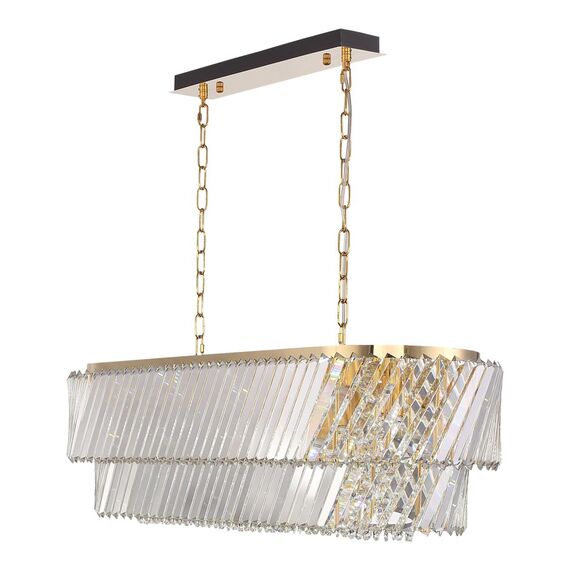 ST LUCE SL6138.303.14 Светильник подвесной ST-Luce латунь/прозрачный E14 14*40W, изображение 3
