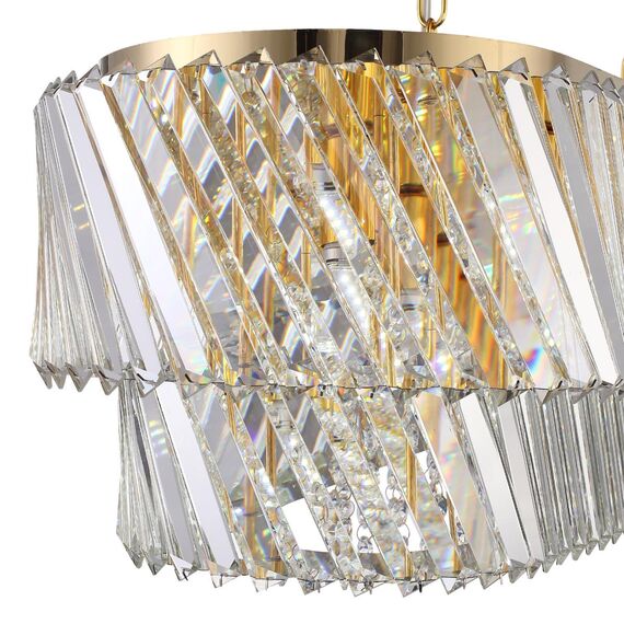 ST LUCE SL6138.303.14 Светильник подвесной ST-Luce латунь/прозрачный E14 14*40W, изображение 5