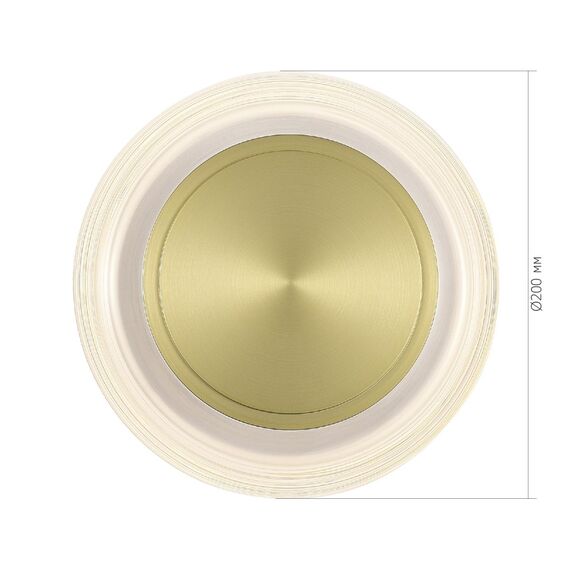 ST LUCE SL6239.201.03 Светильник настенный ST-Luce золото/прозрачный LED 1*7W 3000K, изображение 5
